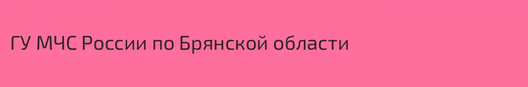 ГУ МЧС России по Брянской области